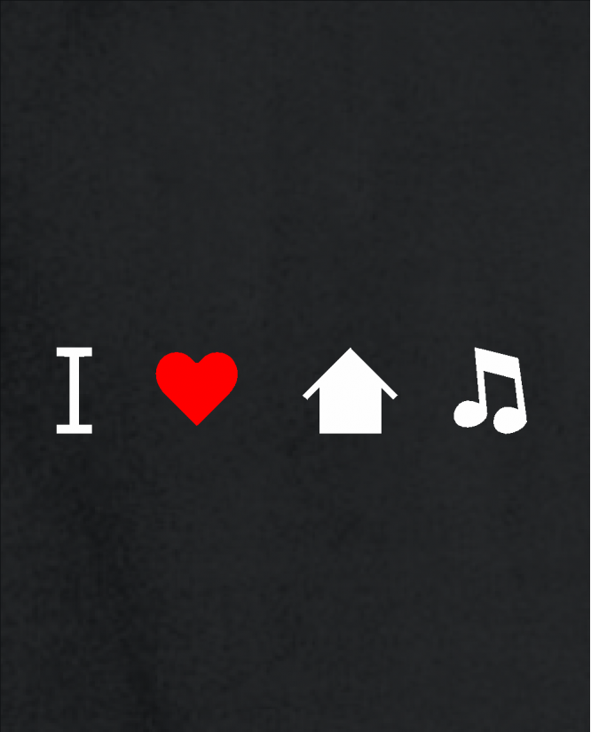 Džemperis I love house music